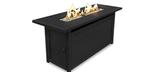 Lacolle rectangular Fire table with black finish