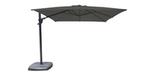 Black square 10 foot offset patio umbrella
