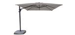 Boulder Grey square 10 foot offset patio umbrella