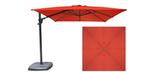 Red square 10 foot offset patio umbrella