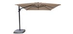 Taupe Beige square 10 foot offset patio umbrella