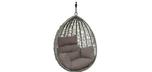 Escape Stone Grey patio hanging chair on chain without frame