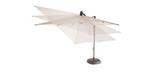 Parasol de jardin gris ardoise 10 pieds Treasure Garden avec tissu durable Sunbrella