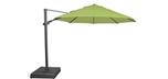 Large 11 foot Kiwi Lime Green offset octagonal patio umbrella by Treasure Garden