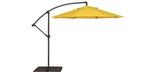 Parasol de jardin octogonal décentré 9 pieds jaune citron AG3