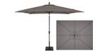 8x10 foot Charcoal Grey rectangular market patio umbrella