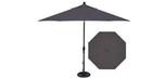 9 foot Charcoal Grey octagonal patio umbrella parasol by Treasure Garden