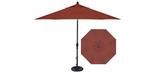 9 foot Sequoia Red octagonal patio umbrella parasol by Treasure Garden