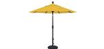6 foot market style tilting Lemon Yellow balcony patio umbrella by Treasure Garden