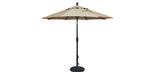 6 foot market style tilting Sand Beige balcony patio umbrella by Treasure Garden