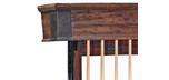 Brunswick Canton pool cue rack in Black Forest Finish