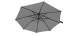 Grey AG3 Treasure Garden offset 9 foot patio umbrella