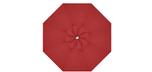 Red replacement canopy fabric for Treasure Garden 9 foot octagonal market umbrella