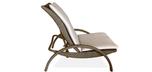 Chaise extérieure inclinable ajustable Recline brun Java pour patio