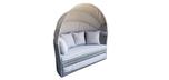 Solea day bed in Stone Grey with retractable canopy