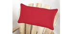 Red lumbar support or head pillow for outdoor Adirondack or patio chair
