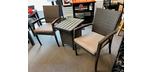 229$ ( Rég. 349$ ) Table à café extérieure rotin brun fabrication de qualité en aluminium qui ne rouillera pas