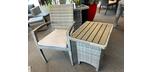 299$ ( Rég. 349$ ) Table à café extérieure grise fabrication de qualité en aluminium qui ne rouillera pas