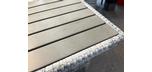 299$ ( Rég. 349$ ) Table à café extérieure grise fabrication de qualité en aluminium qui ne rouillera pas