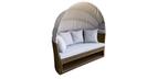 Solea day bed in Java Brown with retractable canopy