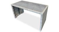 Joey Stone grey outdoor rectangular coffee table made by Ogni