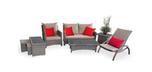 Comfort 8-piece Stone Grey outdoor furniture set