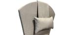 Made in Canada, Grey outdoor Adirondack chair cushion with Sunbrella fabric
