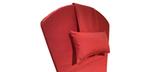 Made in Canada, Red outdoor Adirondack chair cushion with Sunbrella fabric