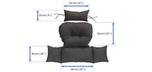 Veranda replacement Black cushion for outdoor hanging chair