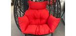 Veranda replacement Red cushion for outdoor hanging chair