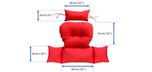 Veranda replacement Red cushion for outdoor hanging chair