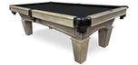 Barnwood grey finish Majestic Pioneer 7 foot pool table