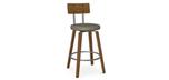 Esteban metal kitchen stool by Amisco