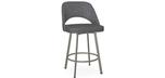 Scarlett metal pivoting seat kitchen stool by Amisco