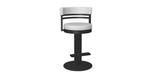 Sunny pivoting swivel seat metal kitchen stool by Amisco