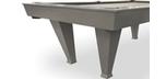 Table de billard moderne grise 8 pieds Palason avec pattes fuselées inverties