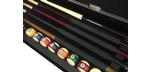 Black billiard accessory storage bench for pool table
