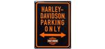 Harley Davidson Parking Only 3D embossed retro tin sign