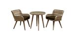 $499 ( Reg. $699 ) Demonstrator showroom floor model Olivia 3 piece light brown outdoor patio table and chair set