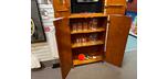 $299 ( Rég. $699 ) Full wall sized two-piece dart cabinet set