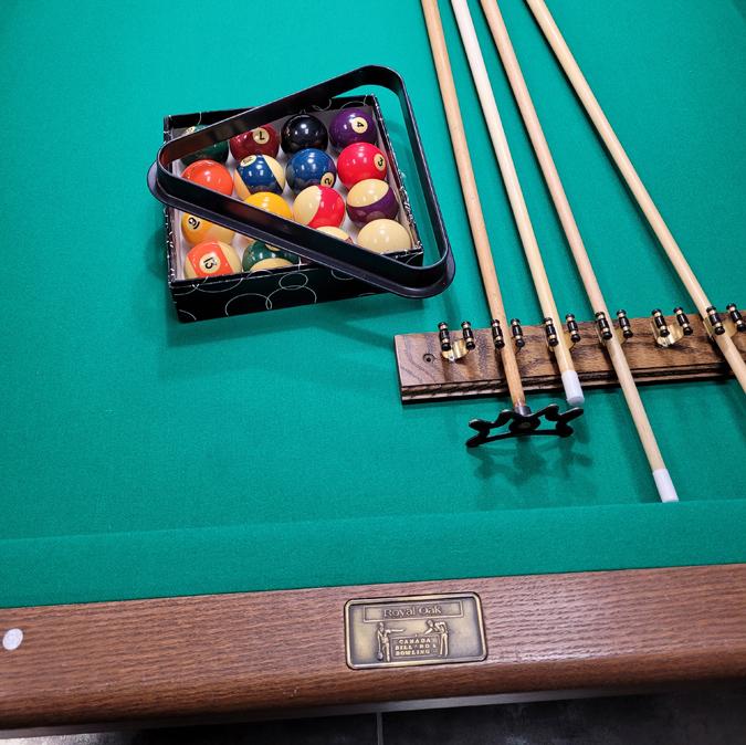 Used 8 foot Canada Billiard Royal Oak pool table with 3 4 inch