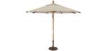 Champagne Beige 9 foot wide hardwood frame patio umbrella by Treasure Garden