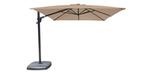 Sand Beige square 10 foot offset patio umbrella