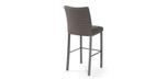 Biscaro Trica Stool with brushed steel finish, for kitchen or bar